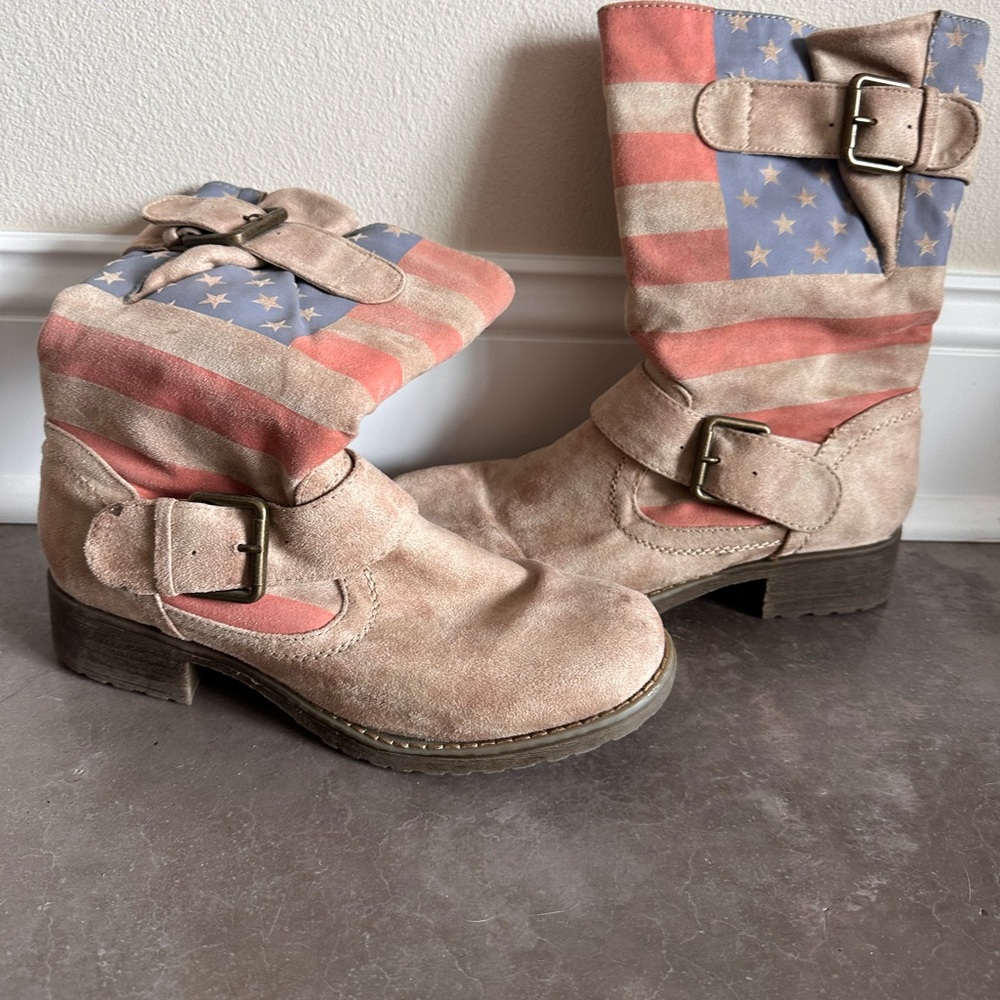 American flag boots
